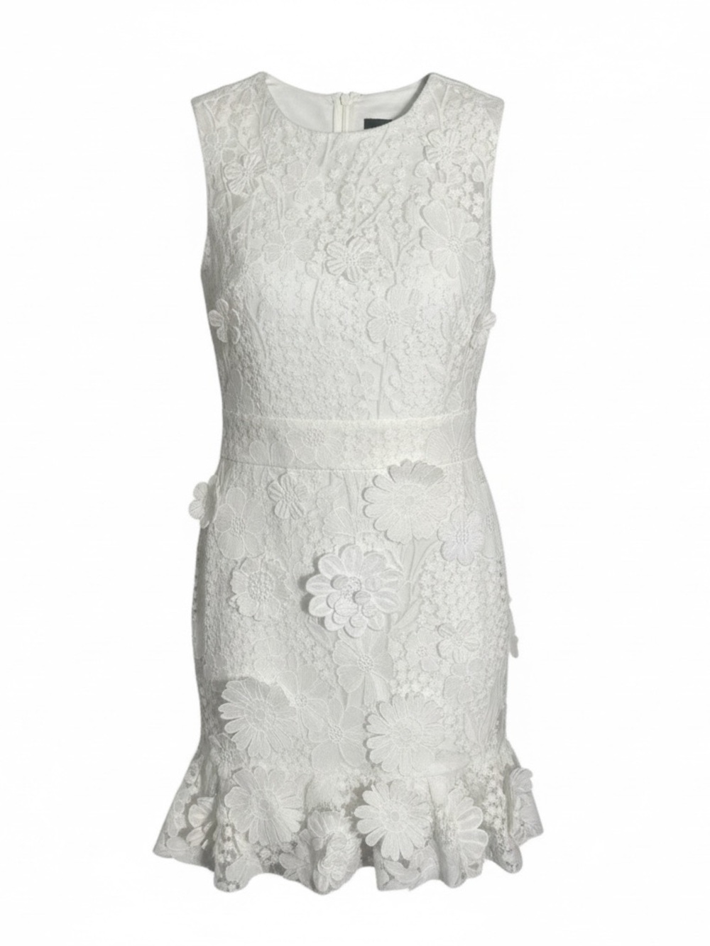 Cynthia Rowley White Floral Lace Mini Dress, Wedding, Engagement, New w Tags